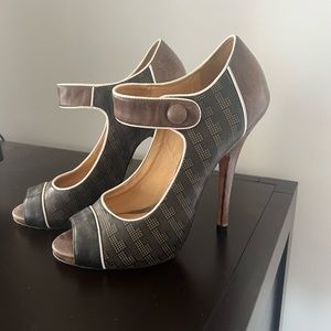 L.A.M.B 'Hanah' Size 9 Peep Toe Mary Jane Heels